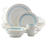 Gibson Elite Lawson 16 Piece Dinnerware Set, Teal - Home Traders Sources