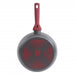 Gibson Home Marengo 12 in. Aluminum Non-Stick Frying Pan in Red and Grey - Home Traders Sources