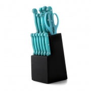 MegaChef 14 Piece Cutlery Set in Teal - Home Traders Sources