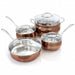 Oster Carabello 9 Piece Stainless Steel Cookware Combo Set in Copper - Home Traders Sources