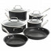 Kenmore Pro Arbor Heights 10 Piece Nonstick Aluminum Cookware Set in Black - Home Traders Sources