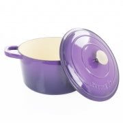 Crock-Pot Artisan 2 Piece 7 Quart Enameled Cast Iron Dutch Oven with Lid in Lavender - Home Traders Sources