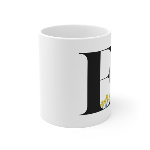 Alphabet Theme Ceramic Mug (E) 11oz - Home Traders Sources
