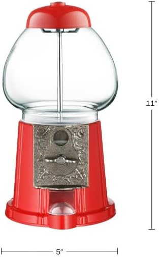 Vintage Gumball Machine - 11-Inch Retro-Style