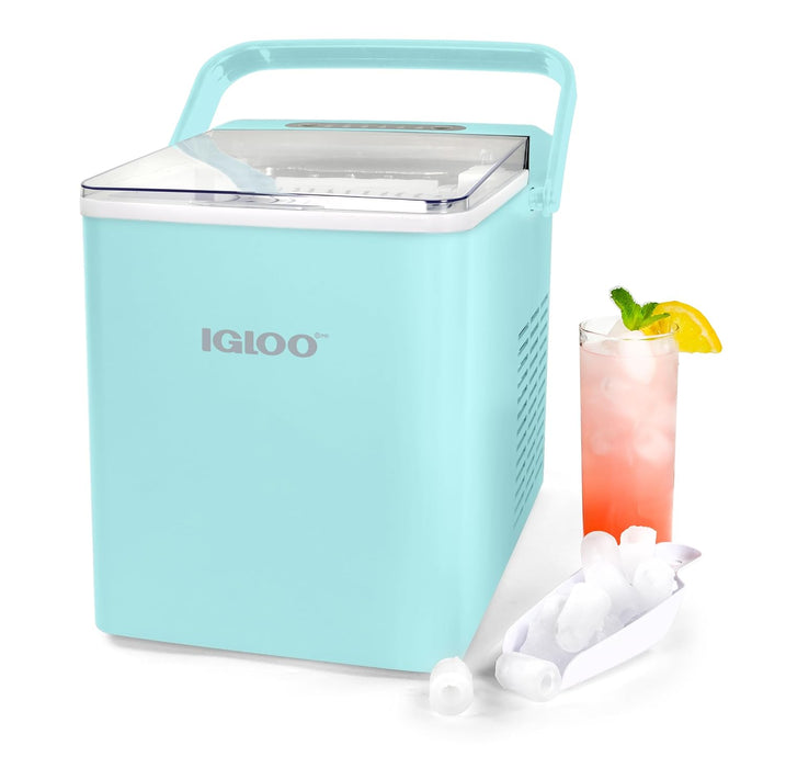 Igloo Automatic Self-Cleaning Portable Electric Countertop Ice Maker Machine With Handle