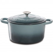 Crock Pot Artisan 5 Quart Round Enameled Cast Iron Dutch Oven in Slate Gray - Home Traders Sources