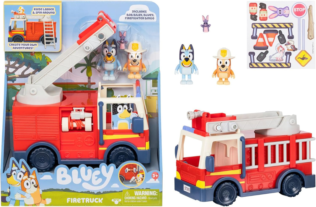 Bluey Firetruck | Firetruck, Exclusive Firefighter Bingo