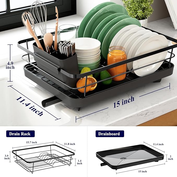 Dish Drying Rack- Space-Saving Dish Rack