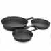 Gibson General Store Addlestone 3 Piece Preseasoned Cast Iron Skillet Set - Home Traders Sources