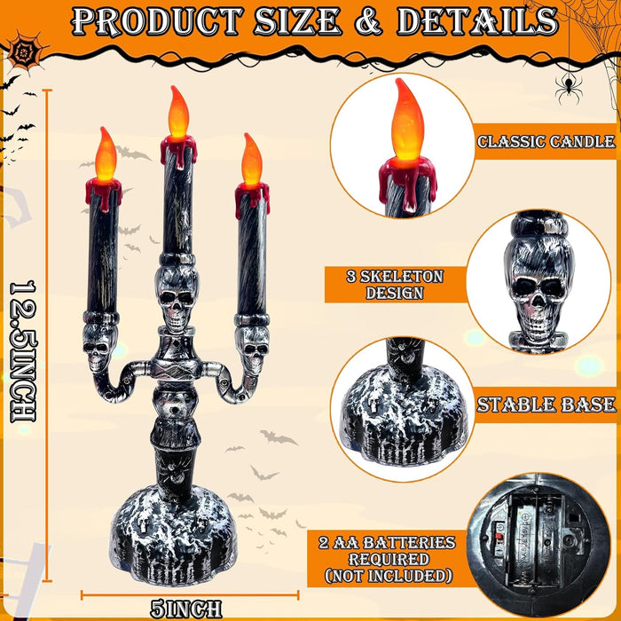 2 PCS Halloween Candles Lamp