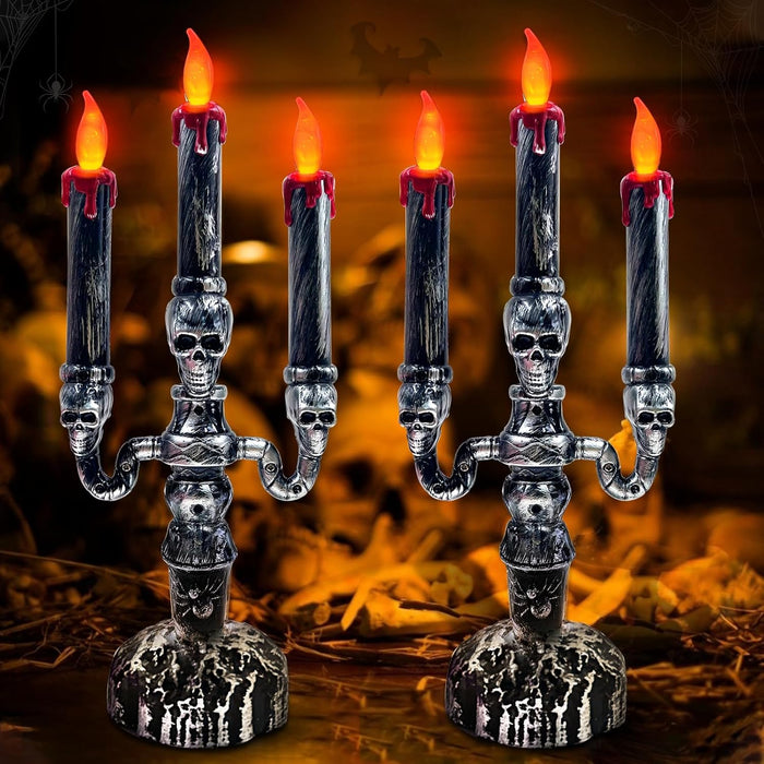 2 PCS Halloween Candles Lamp