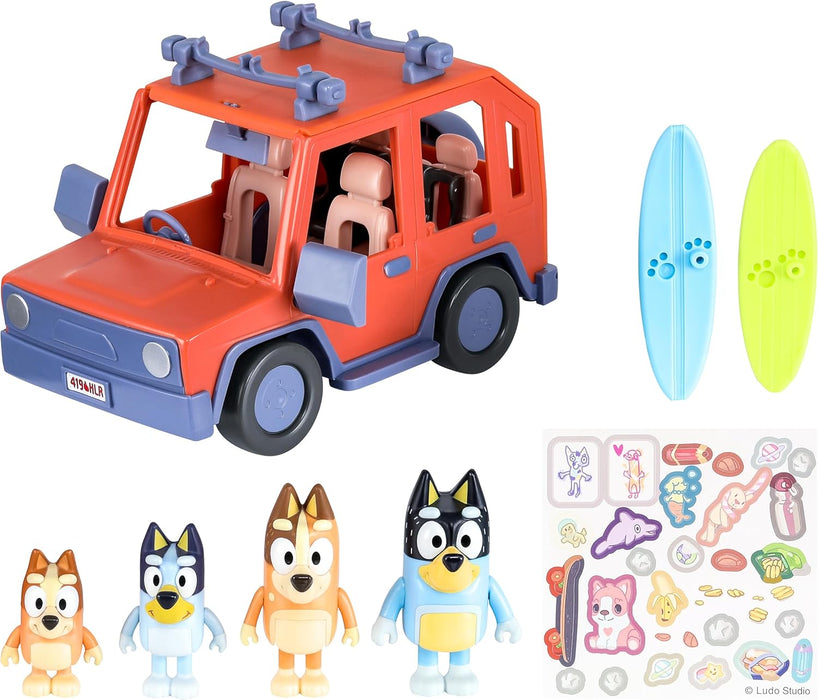 Bluey Heeler Family 4WD Vehicle and 4 Figure Pack