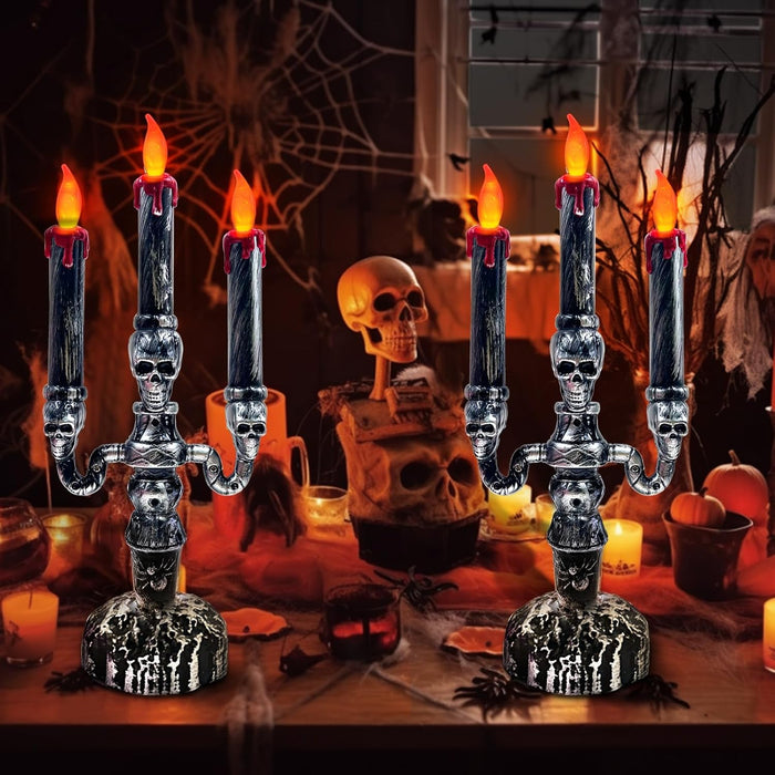 2 PCS Halloween Candles Lamp