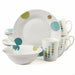 Gibson Home Retro Specks 12 Piece Ceramic Multicolored Dinnerware Set - Home Traders Sources