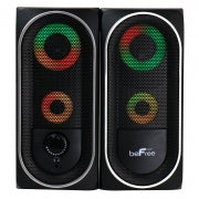 beFree Sound 2.0 Computer Gaming Speakers with LED RGB Lights - Home Traders Sources