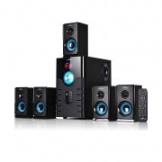 beFree Sound 5.1 Channel Bluetooth Surround Sound Speaker System in Blue - Home Traders Sources