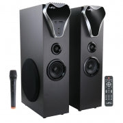 beFree Sound 2.1 Channel Bluetooth Tower Speakers with Optical Input - Home Traders Sources