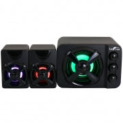 beFree Sound Color LED 2.1 Gaming Speaker System - Home Traders Sources