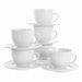 Elama Charlotte 6 Piece Mug Set in White - Home Traders Sources