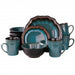 Elama Mystic Waves 16 Piece Dinnerware Set - Home Traders Sources