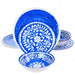 Elama Nelly 12 Piece Melamine Dinnerware Set in Blue - Home Traders Sources