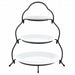 Elama 3 Tier Round Plate Porcelain Serveware Set - Home Traders Sources