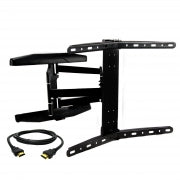 MegaMounts Full Motion Wall Mount for 32-70 Inch Curved Displays with HDMI Cable - Home Traders Sources