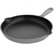 MegaChef Round 10.25 Inch Enameled Cast Iron Skillet in Gray - Home Traders Sources