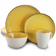 Elama Mellow-Yellow 16-Piece Dinnerware Set - Home Traders Sources