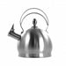 MegaChef 2.8 Liter Round Stovetop Whistling Kettle in Brushed Silver - Home Traders Sources