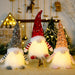 Christmas sequins with lights faceless doll - Home Traders Sources