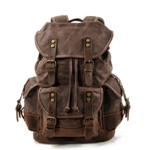 Waterproof Waxed Canvas Backpack - Home Traders Sources