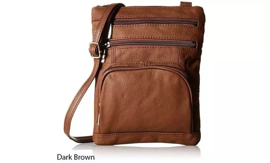 Genuine Leather Crossbody Bag - Home Traders Sources