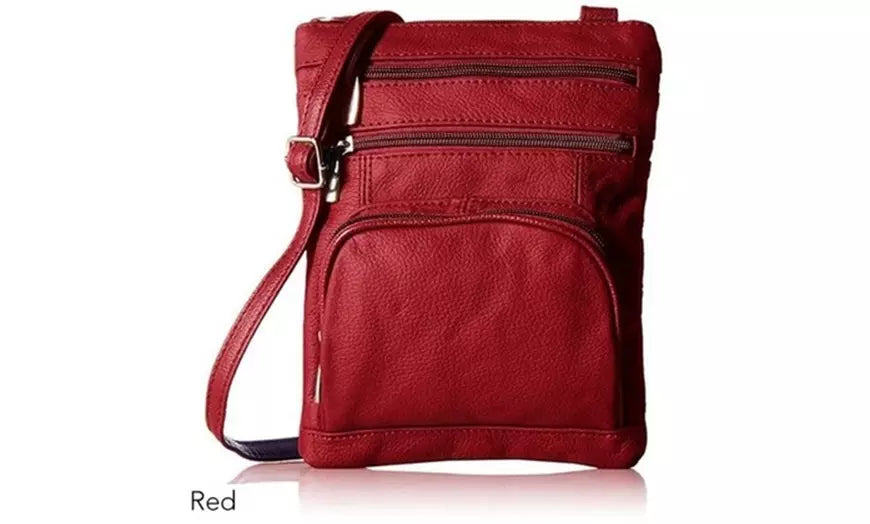 Genuine Leather Crossbody Bag - Home Traders Sources