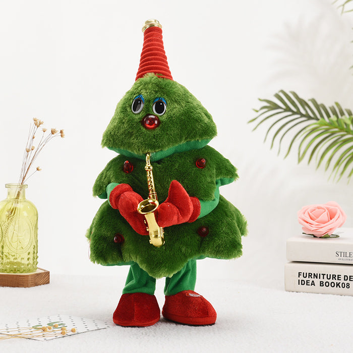 Plush electric Christmas tree toy - Home Traders Sources