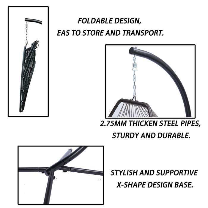 Hanging Egg Swing Chair with Stand - Home Traders Sources