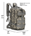 Military 3P Tactical 25L Backpack | Army Assault Pack | Molle Bag Rucksack | Range Bag - Home Traders Sources