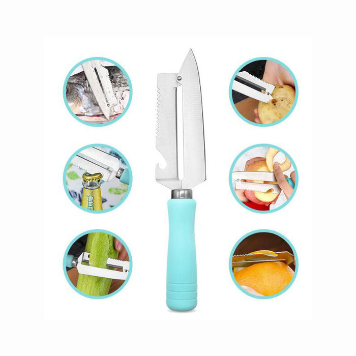 Peeling Knife Bottle Opener Multi-Function Peeler Stainless Steel - Home Traders Sources