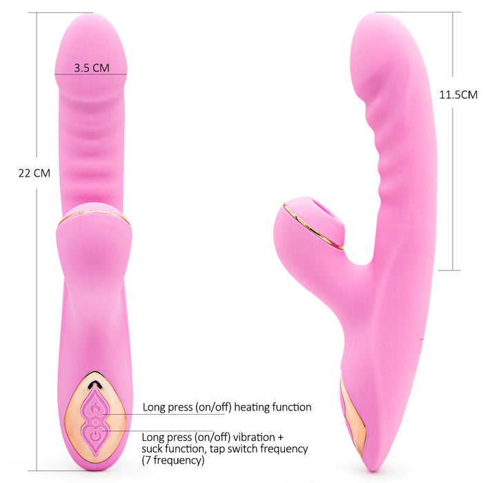 Dibey Rabbit 13th Generation Vibrator Pink - Home Traders Sources