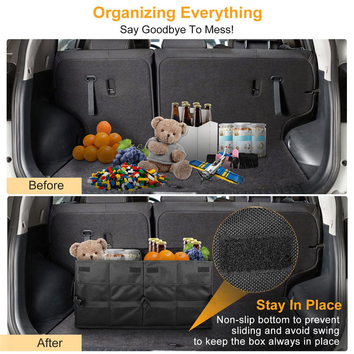 Car Trunk Organizer Collapsible Multi-Compartments - Home Traders Sources