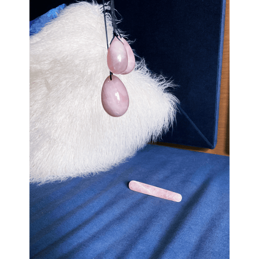 HARMONIA- The Enlightenment and Healing Rose Quartz Egg Set - Home Traders Sources