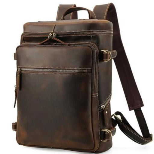 The Raoul Backpack | Handmade Vintage Leather Backpack - Home Traders Sources