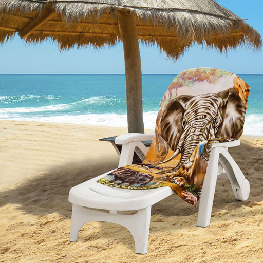 Safari Beach Towel;  30" x 60" - Home Traders Sources