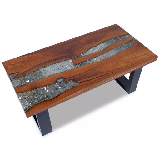 Coffee Table Teak Resin 39.4"x19.7" - Home Traders Sources