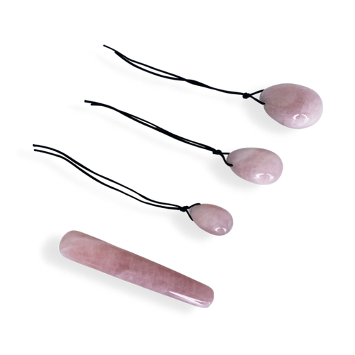 HARMONIA- The Enlightenment and Healing Rose Quartz Egg Set - Home Traders Sources