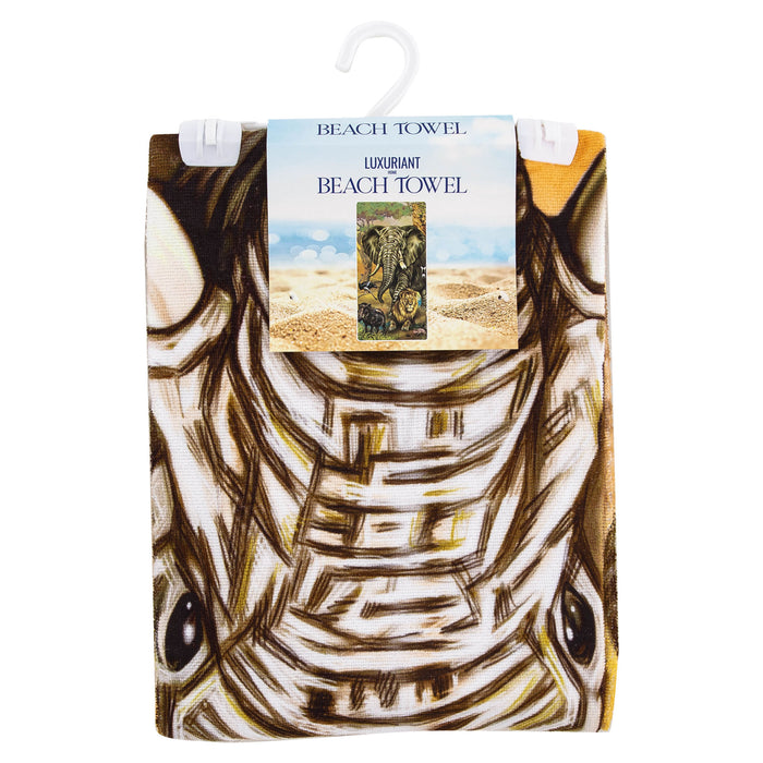 Safari Beach Towel;  30" x 60" - Home Traders Sources