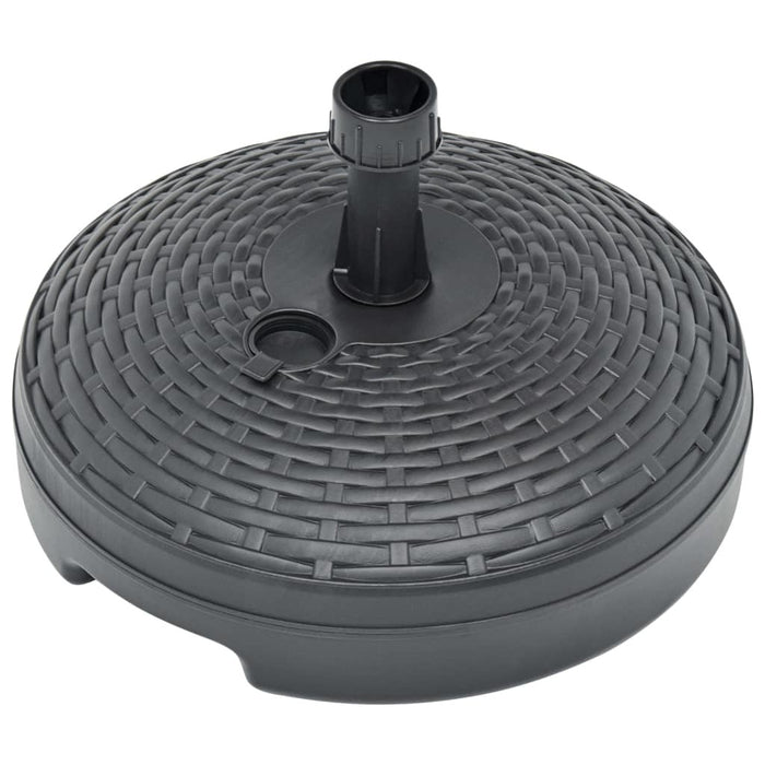 Umbrella Base Sand/Water Filled 5.3 gal Anthracite Plastic - Home Traders Sources