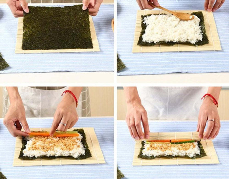 Bamboo Sushi Rolling Mat Set ( 2 Sets) - Home Traders Sources