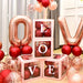 Transparent Balloons Boxes Set with Letters Birthday Party Wedding Decoration Balloon Box - Home Traders Sources