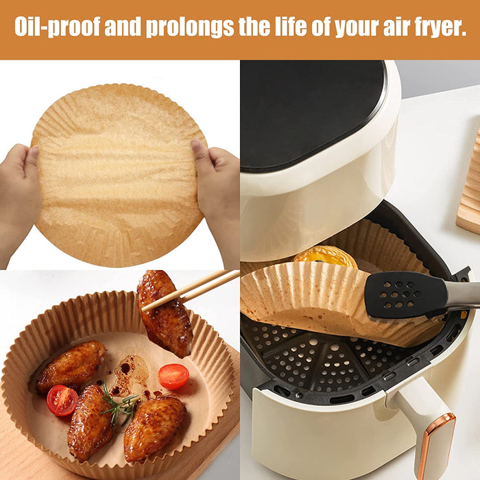 Air Fryer Disposable Paper 100 Pcs Round Non-Stick